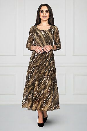 Платье BELLOVERA (Бежевый, зеленый, коричневый) 33П0951 #217506