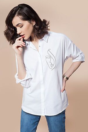 Блуза VILATTE (Белый_лицо) D29.675 #225505