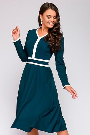 Платье 1001 DRESS (Изумрудный) 0122001-02076EM #226595