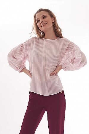 Блуза CALISTA (Белый/Розовый) 1-1700992-525 #229316