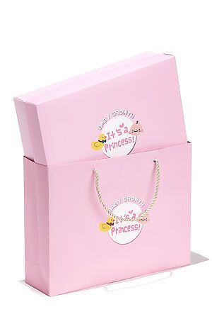 Подарочная коробка в пакете Nothing Shop (Белый, розовый) 211841 #230217