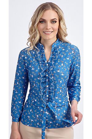 Блуза BRASLAVA (Голубой, белый) 156-93/01 #250551