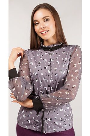 Блуза BRASLAVA (Серый, белый) 1870-24/03 #250562