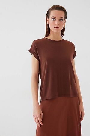 Блуза ZARINA (Тёмно-коричневый) 0422503403 #256595