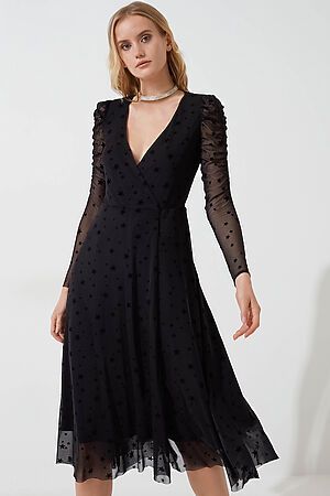 Платье ZARINA (Черный графика крупная) 0422025505 #256774