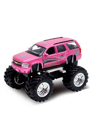 Игрушка модель машины 1:34-39 Chevrolet Tahoe Big Wheel Monster WELLY, мультиколор 47002S #267386 купить с доставкой в интернет-магазине OptMoyo.ru