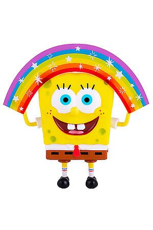 SpongeBob игрушка пластиковая 20 см - Спанч Боб радужный (мем коллекция) Игрушки разных брендов (Мультиолор) EU691001 #267564