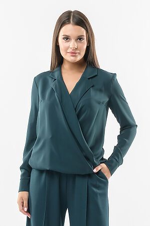 Блуза REMIX (Т.зеленый) 6745 #269342