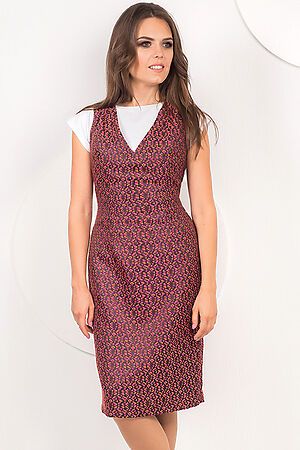 Платье MODELLOS (Графит/розовый/оранжевый) П-482/1 #270924