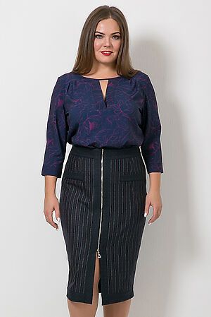 Блуза MODELLOS (Темно-синий/фуксия) Б-298/1 #271285