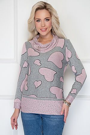 Блуза Синнаи BELLOVERA (Розовый, серый) 51Б1716 #272479