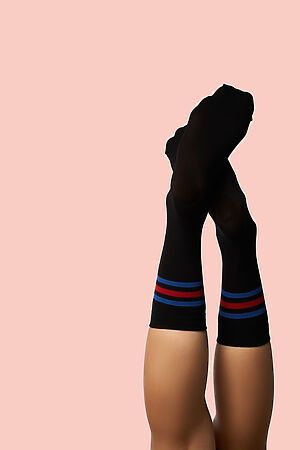Носки высокие женские носки цветные носки "Флэш" КРАСНАЯ ЖАРА #273841