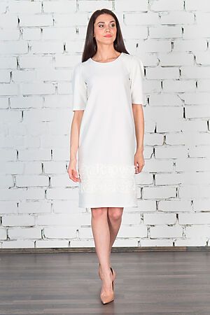 Платье трикотажное RAPOSA (Белый) 081WHT #293473