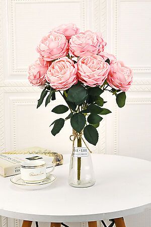 Букет роз "Магия роз" MERSADA (Розовый, зеленый,) 300820 #300921