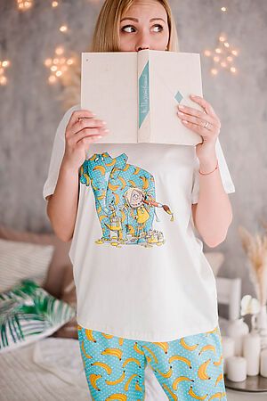Пижама Старые бренды (Принт девочка со слоном) ЖП 039 #303920