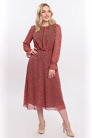 Платье BRASLAVA (Розовый, черный) 5861/43 #307827