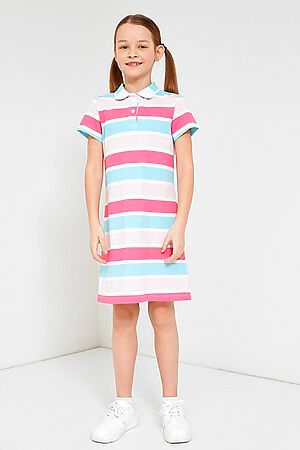 Платье MARK FORMELLE (Розово -голубая полоска) 21-11887П-11 #422722