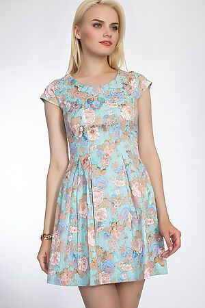 Платье TUTACHI (Голубой/Розовый) 4392 #51024