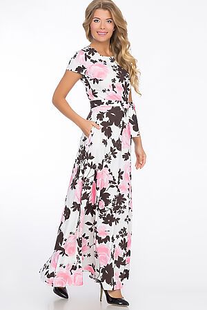 Платье TUTACHI (Белый/розовый) 45191 #51970