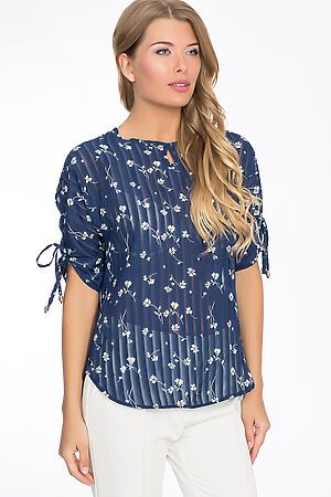 Блуза TUTACHI (Темно-синий) 4490 #52034
