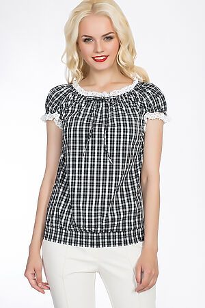 Блуза GLOSS (Черно-белый) 06116-01 #52174
