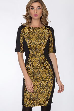 Платье TUTACHI (Черно-желтый) 41782 #52688