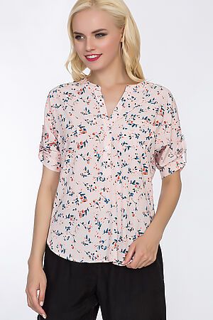 Блуза TUTACHI (Синий/Розовый) 4470 #53727