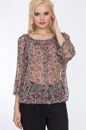 Блуза TUTACHI (Серый/Розовый) 152A #53741