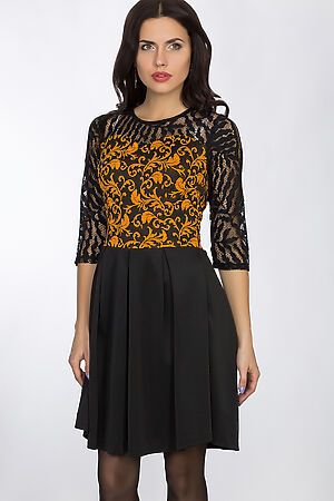 Платье TUTACHI (Черно-желтый) 4378 #55856