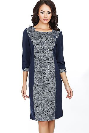 Платье FIFTYPATES (Темно-синий/цветы) 2-081Д1 #58001