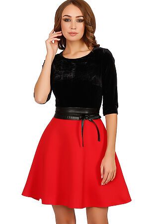 Платье TUTACHI (Черный с красным) 4569 #59114