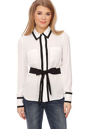 Блуза GLOSS (Белый/Черный) 19162-01 #59377