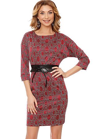 Платье TUTACHI (Серый/Красный) 4564 #59760
