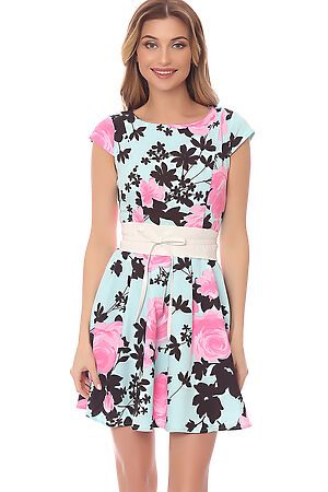 Платье TUTACHI (Ментол/Розовый) 45061 #61941