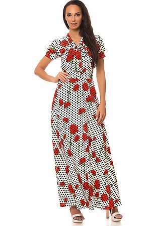 Платье TUTACHI (Черно-белый/Красный) 4419 #64019