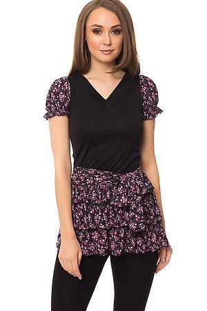 Блуза TUTACHI (Черный/Фиолетовый) 3019 #64118