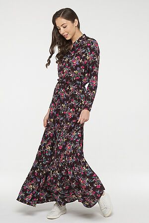 Платье VAY (Т.сливовый цветы) 211-3634-Ш74 #645179