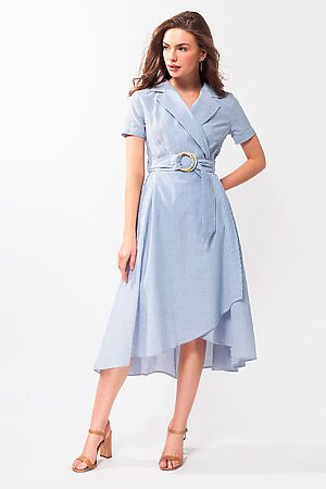 Платье VILATTE (Белый-голубой) D22.484 #656552