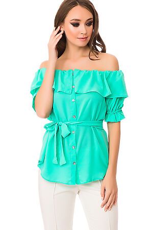 Блуза TUTACHI (Зеленый) 45941 #65717