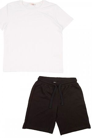 Комплект (футболка+шорты) ELEMENTARNO (Белый, Чёрный) BKS 460-461 #661373