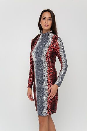 Платье RAPOSA (серокрасный/рептилия) 059REP #662877