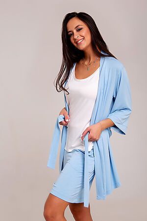 Комплект (халат+шорты) RAPOSA (Голубой) 233BLU #662923