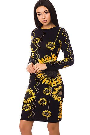 Платье VAY (Темно-серый/желтый) #66483