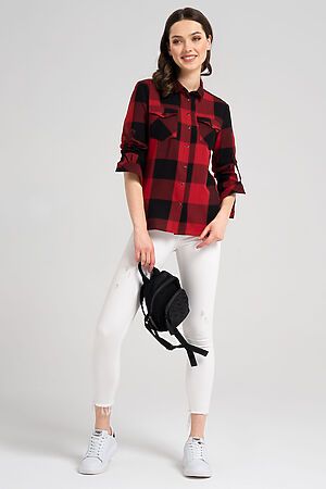 Блуза PANDA (Красно-черный) 57040Z #665543