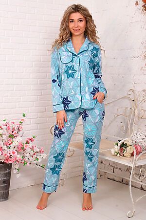 Пижама (Брюки+Рубашка) SOFIYA37 (Голубой) 10114 #667150