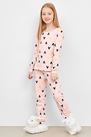 Пижама MARK FORMELLE (Сердечки на розовом) 21-10543ПП-0 #668952
