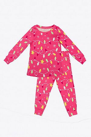 Пижама MARK FORMELLE (Розовый в гирлянды) 21-10696ПП-1 #669042