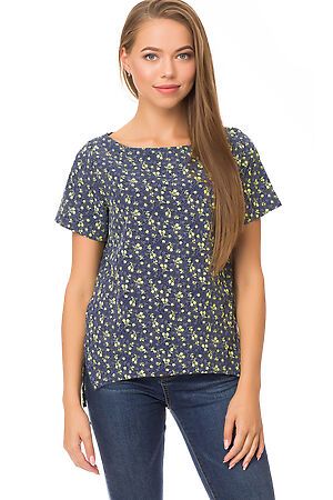 Блуза TUTACHI (Темно-синий/цветы) 4492 #67805