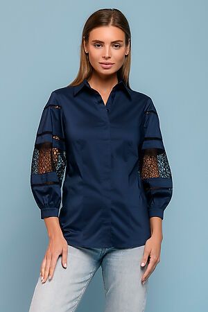 Блуза 1001 DRESS (Темно-синий) 0132107-02487DB #678954