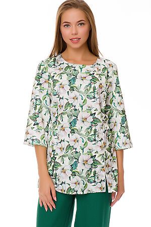 Блузка FIFTYPATES (Зеленый/цветы) 4-104 #67981